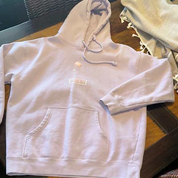 Obey Lavender Hoodie size L - Picture 1 of 7
